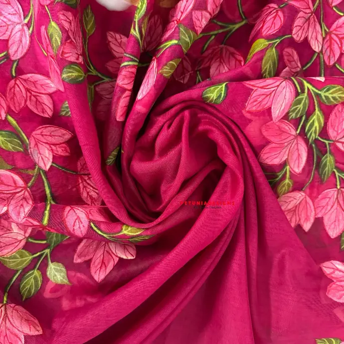 Botanical artistry on raw silk kurta and chanderi dupatta—each brushstroke echoing the essence of nature.